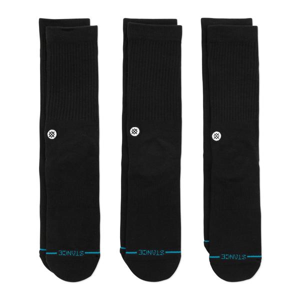 STANCE SOCKS アイコン 3パック ブラック L