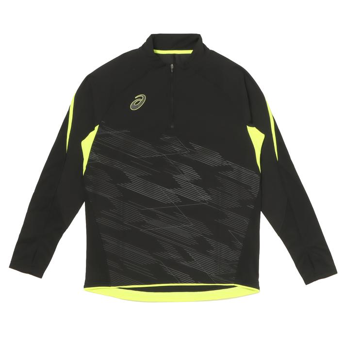yz yASICSz AVbNX MID WINDBARRIER HALF ZIP TOP EChoAn[tWbvgbv 2101A296.001 BLACK XL