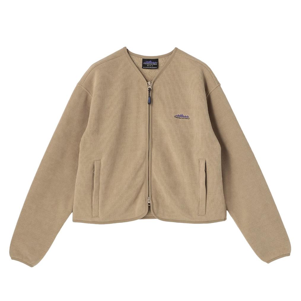  THOUSAND MILE THOUSAND MILE W's Knit Fleece Zip Cardigan画像1
