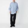モデル：175cm / 着用画像：L Gymphlex GYMPHLEX M's Regular L/S B.D. Shirts画像2