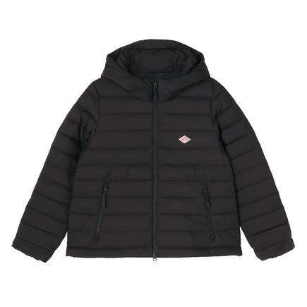 DANTON ウィメンズナイロンタフタミドルダウンフーデッドジャケット