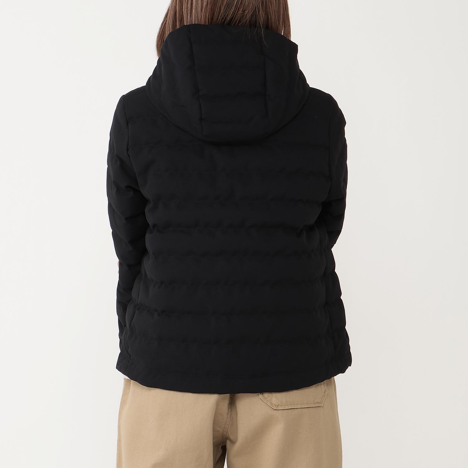 DANTON DANTON W's Wool Like Polyester Middle Down Hooded Jacket