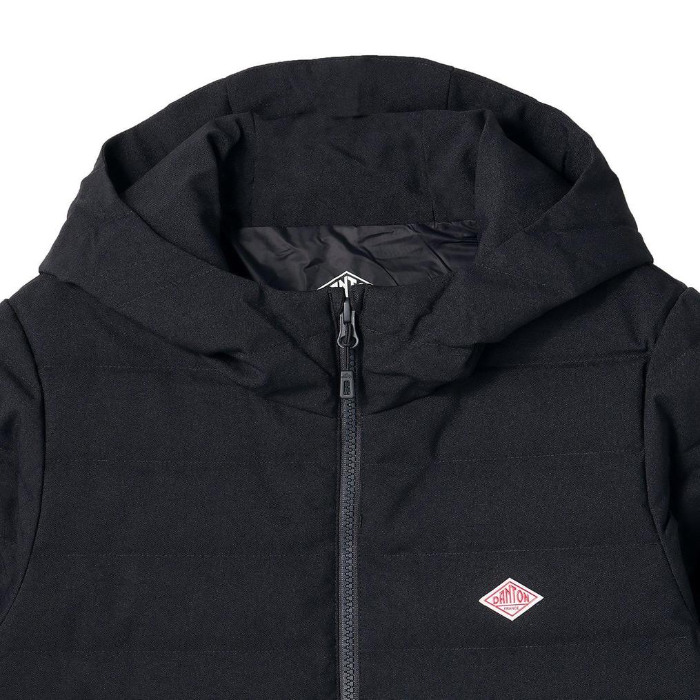  DANTON DANTON W's Wool Like Polyester Middle Down Hooded Jacket画像7