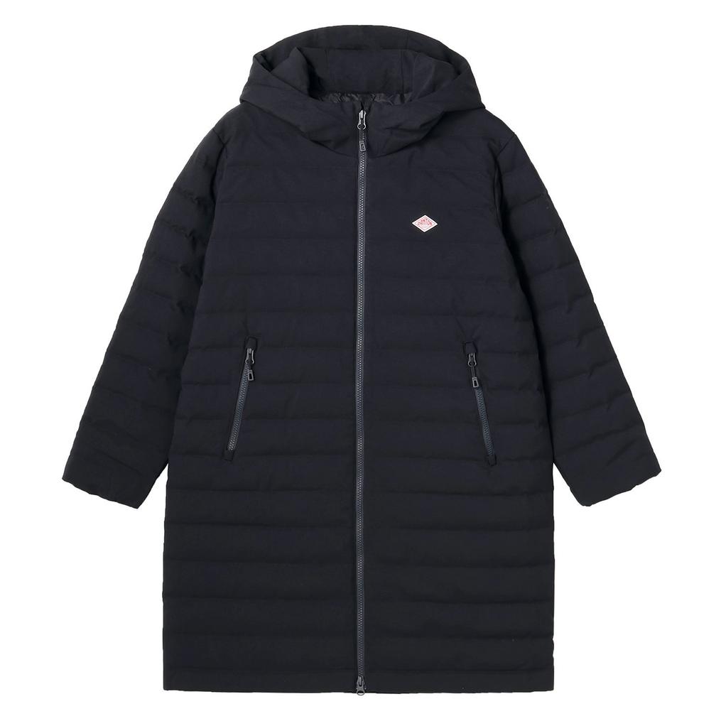  DANTON DANTON W's Wool Like Polyester Middle Down Hooded Coat画像1