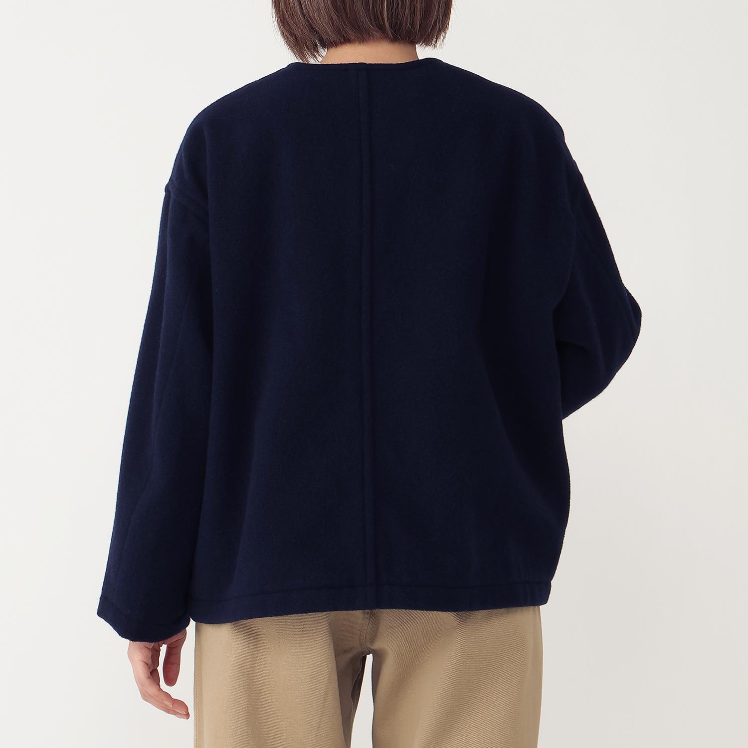 DANTON DANTON W's Single Wool Pile V Neck Jacket｜OSHMAN'S ONLINE