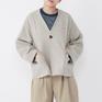  DANTON 【オンライン限定価格】 W's Single Wool Pile V Neck Jacket画像1