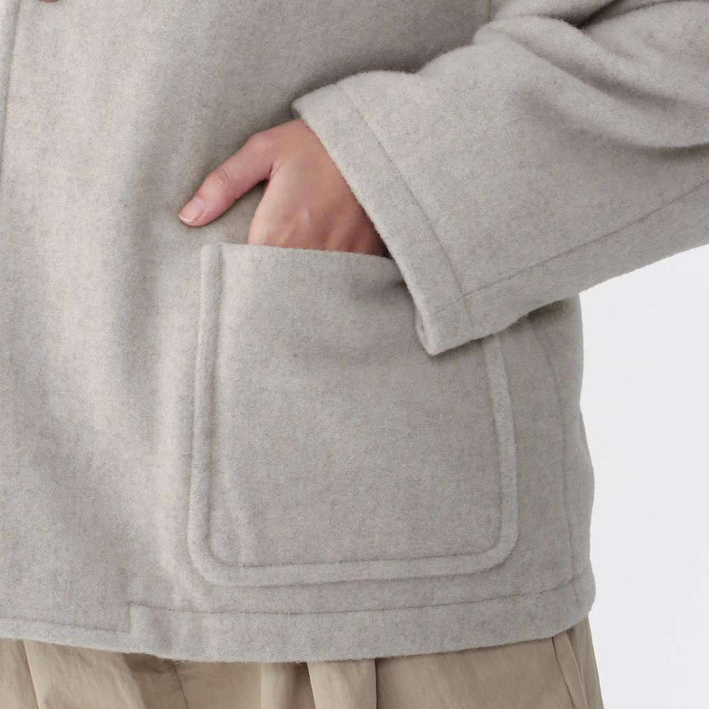  DANTON 【オンライン限定価格】 W's Single Wool Pile V Neck Jacket画像4