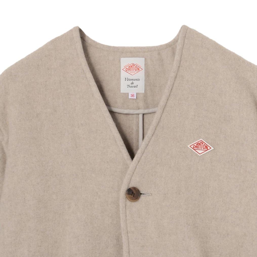  DANTON 【オンライン限定価格】 W's Single Wool Pile V Neck Jacket画像7