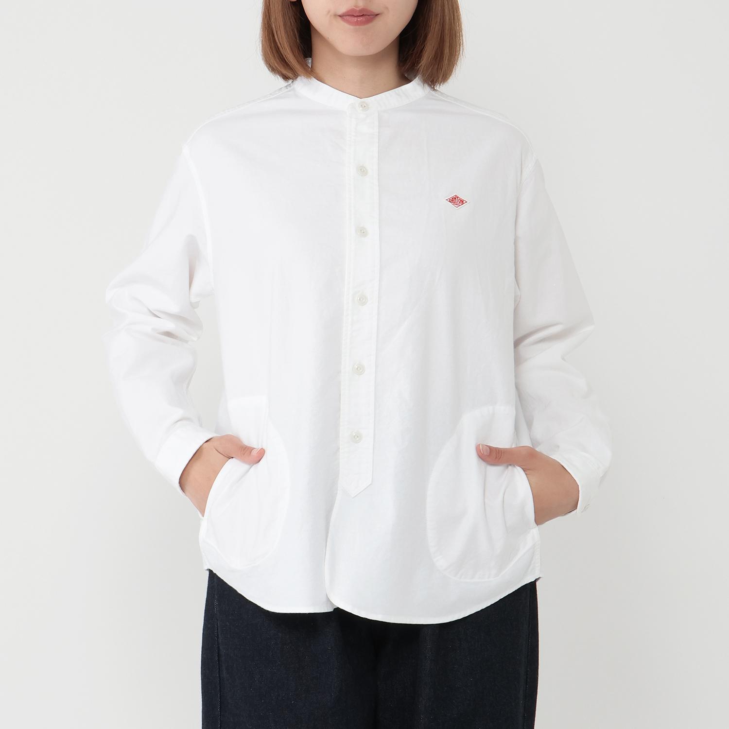 DANTON DANTON W's L/S Band Collar Shirt｜OSHMAN'S ONLINE 公式通販