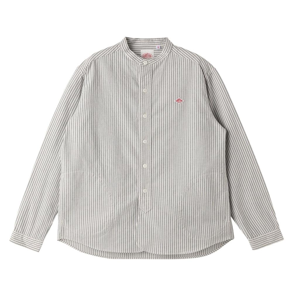  DANTON DANTON W's L/S Band Collar Shirt画像1