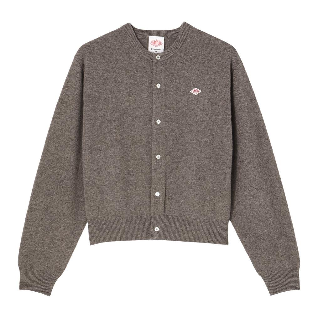  DANTON DANTON Lambswool Crew Neck Knit Cardigan画像1