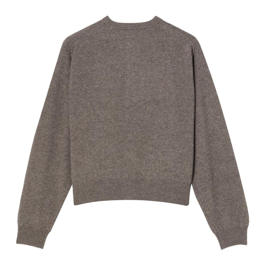  DANTON DANTON Lambswool Crew Neck Knit Cardigan画像3