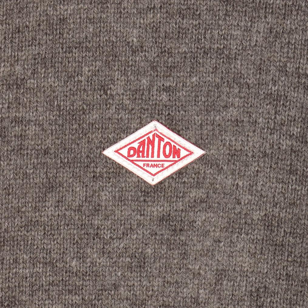  DANTON DANTON Lambswool Crew Neck Knit Cardigan画像4