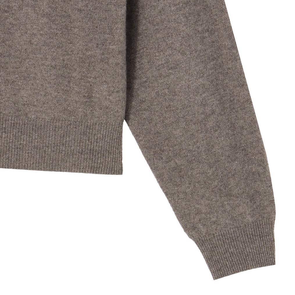  DANTON DANTON Lambswool Crew Neck Knit Cardigan画像6