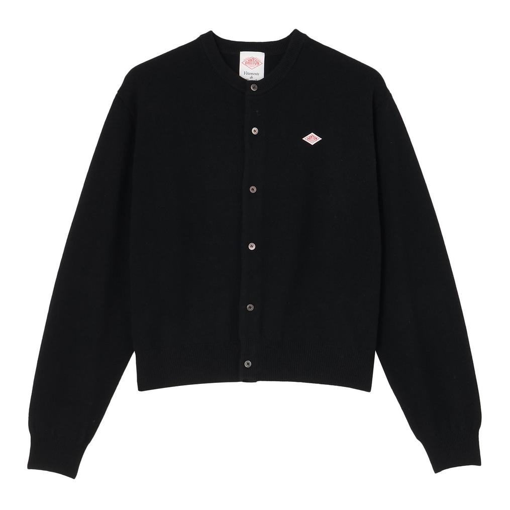  DANTON DANTON Lambswool Crew Neck Knit Cardigan画像1