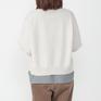 モデル：161cm / 着用サイズ：36 DANTON DANTON Lambswool Crew Neck Knit Cardigan画像3