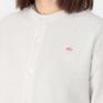 モデル：161cm / 着用サイズ：36 DANTON DANTON Lambswool Crew Neck Knit Cardigan画像4