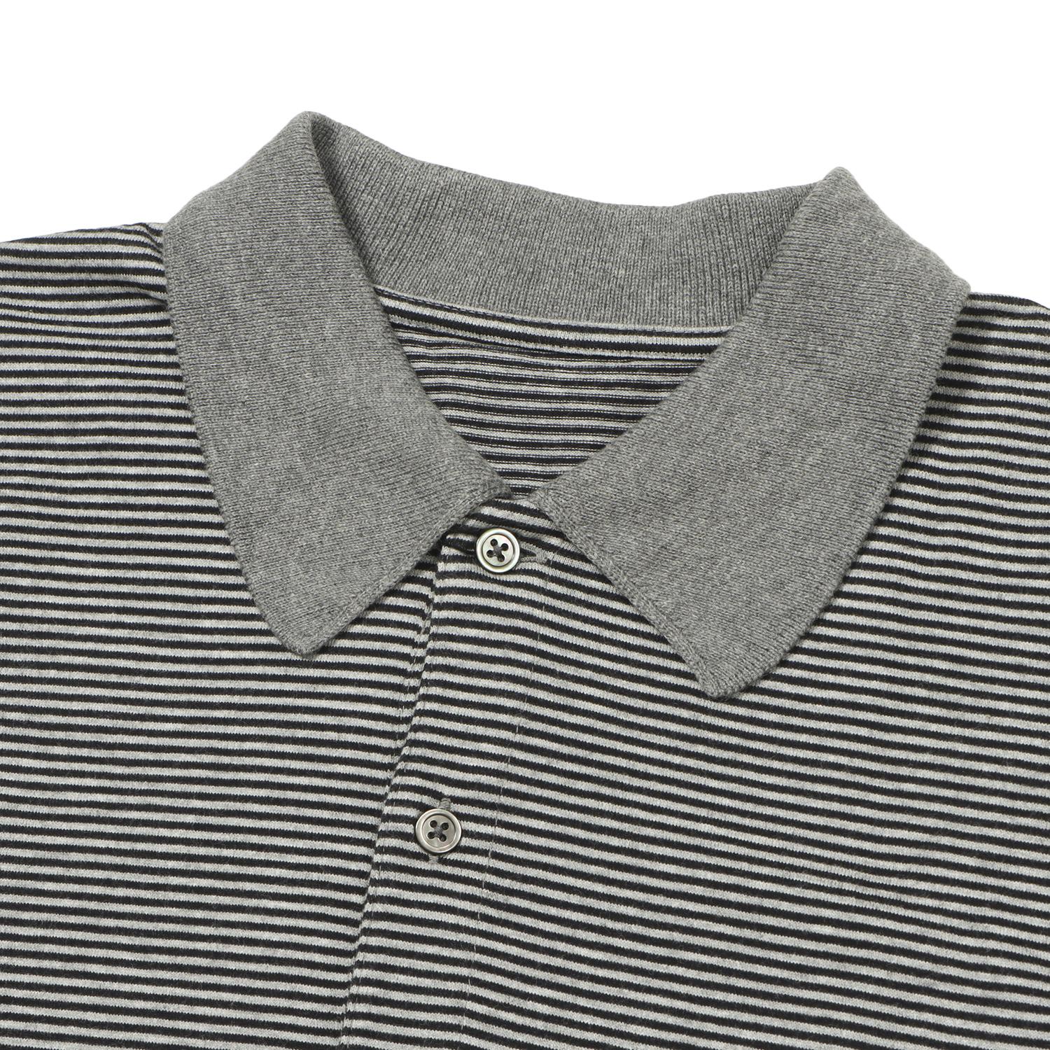  PORTER CLASSIC H/W BEATNIK BORDER LONG SLEEVE POLO SHIRT画像2