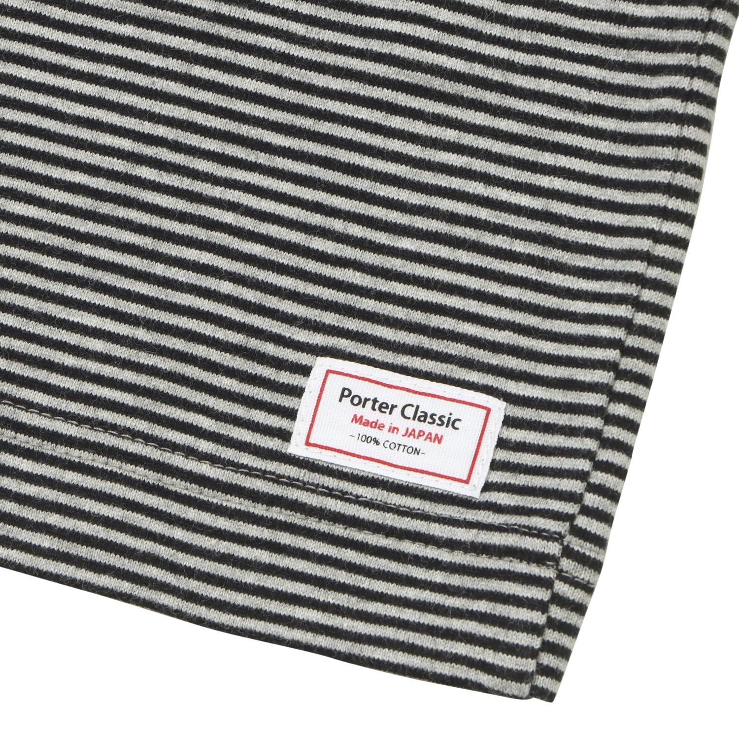  PORTER CLASSIC H/W BEATNIK BORDER LONG SLEEVE POLO SHIRT画像4