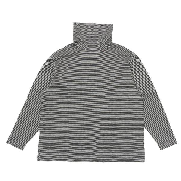 PORTER CLASSIC H/W ビートニック ボーダー タートルネック ブラック L