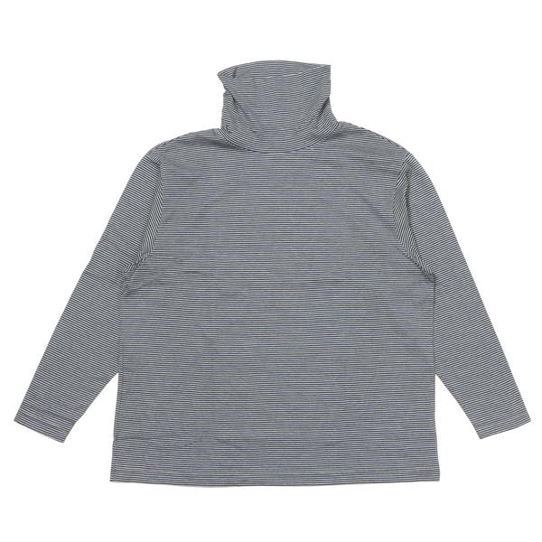 PORTER CLASSIC H/W ビートニック ボーダー タートルネック ブルー L