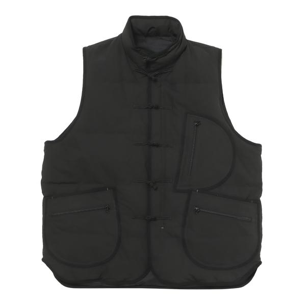 PORTER CLASSIC ウェザー チャイニーズ ダウンベスト ブラック 2