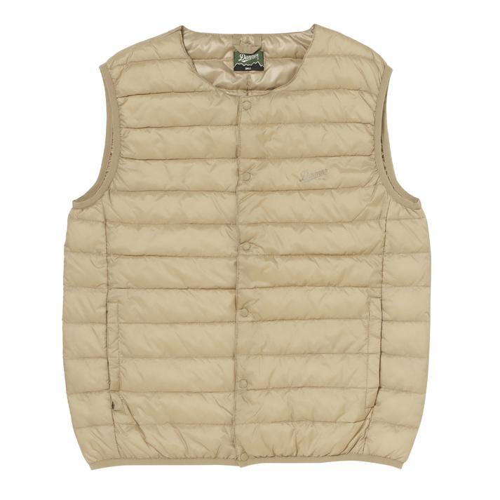 yz yDANNERz _i[ M Crew Neck Inner Down VEST AE^[ 424K1091800 BEIGE L