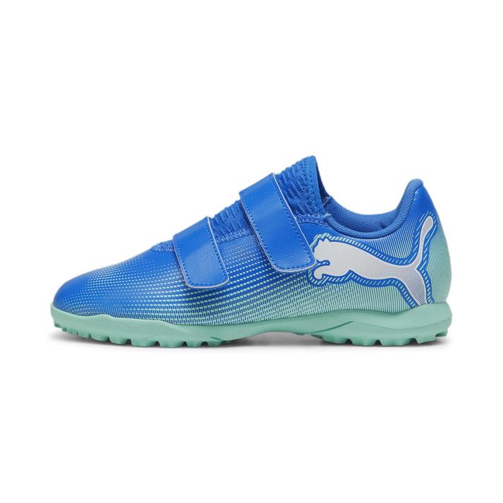 キッズ 【PUMA】 プーマ 17-215FUTURE 7 PLAY TT V JR フューチャー 7 プレイ TT V JR 107955 01H.BLUE/MINT