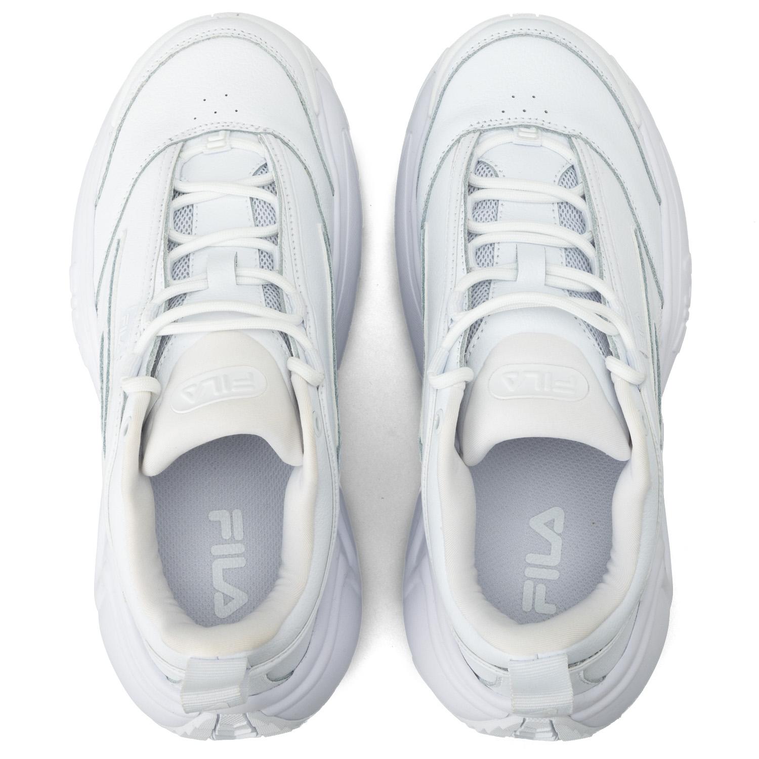 国内配送 FILA TWISTER WHITE Fila Women's Twister Sneakers, White/White/White, 9.5