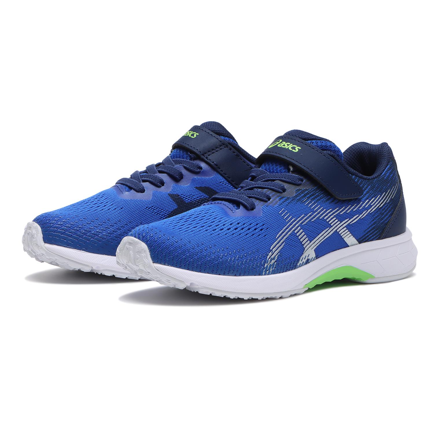 キッズ 【ASICS】 アシックス 19-24(H) LAZERBEAM RJ-MG-BW 【白底