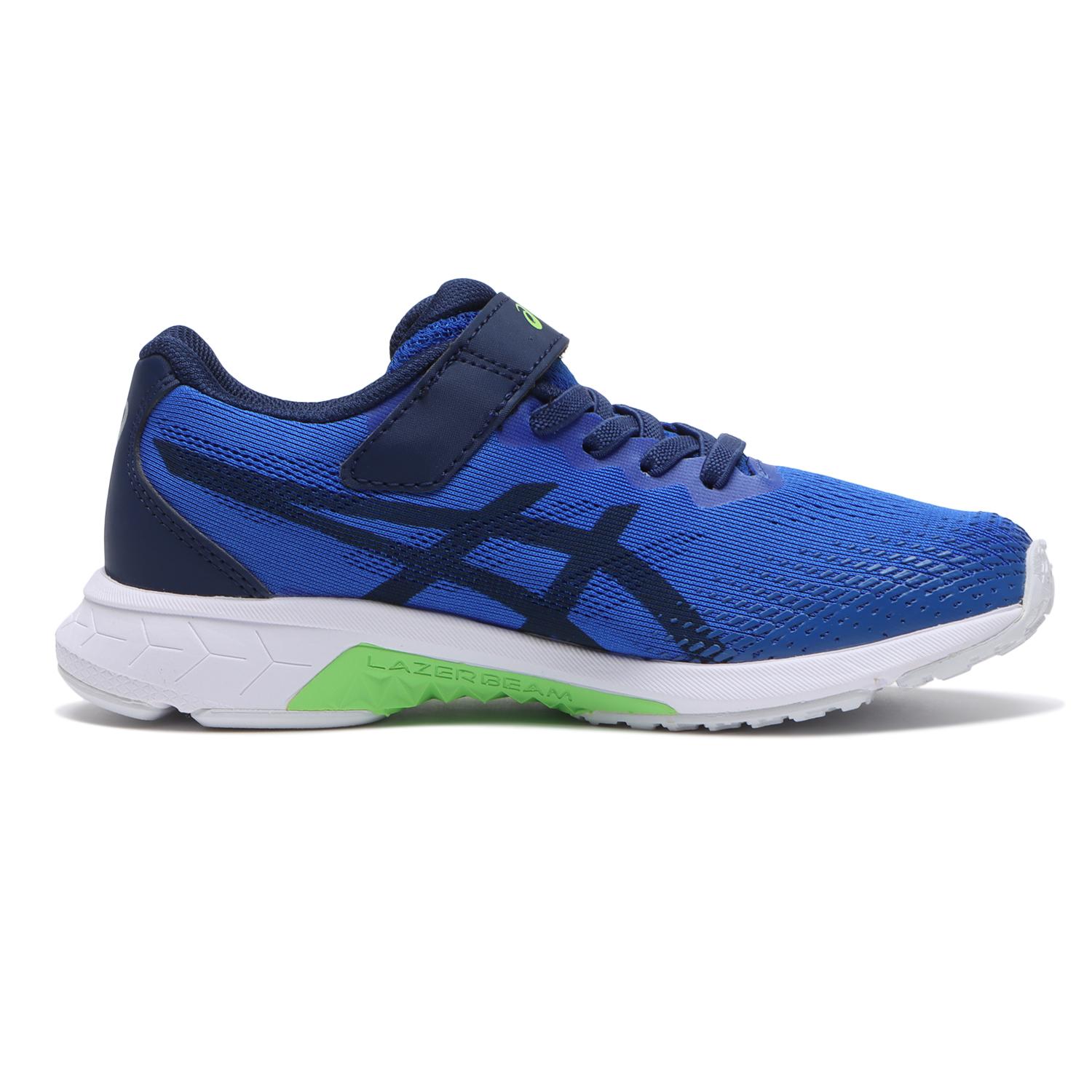キッズ 【ASICS】 アシックス 19-24(H) LAZERBEAM RJ-MG-BW 【白底