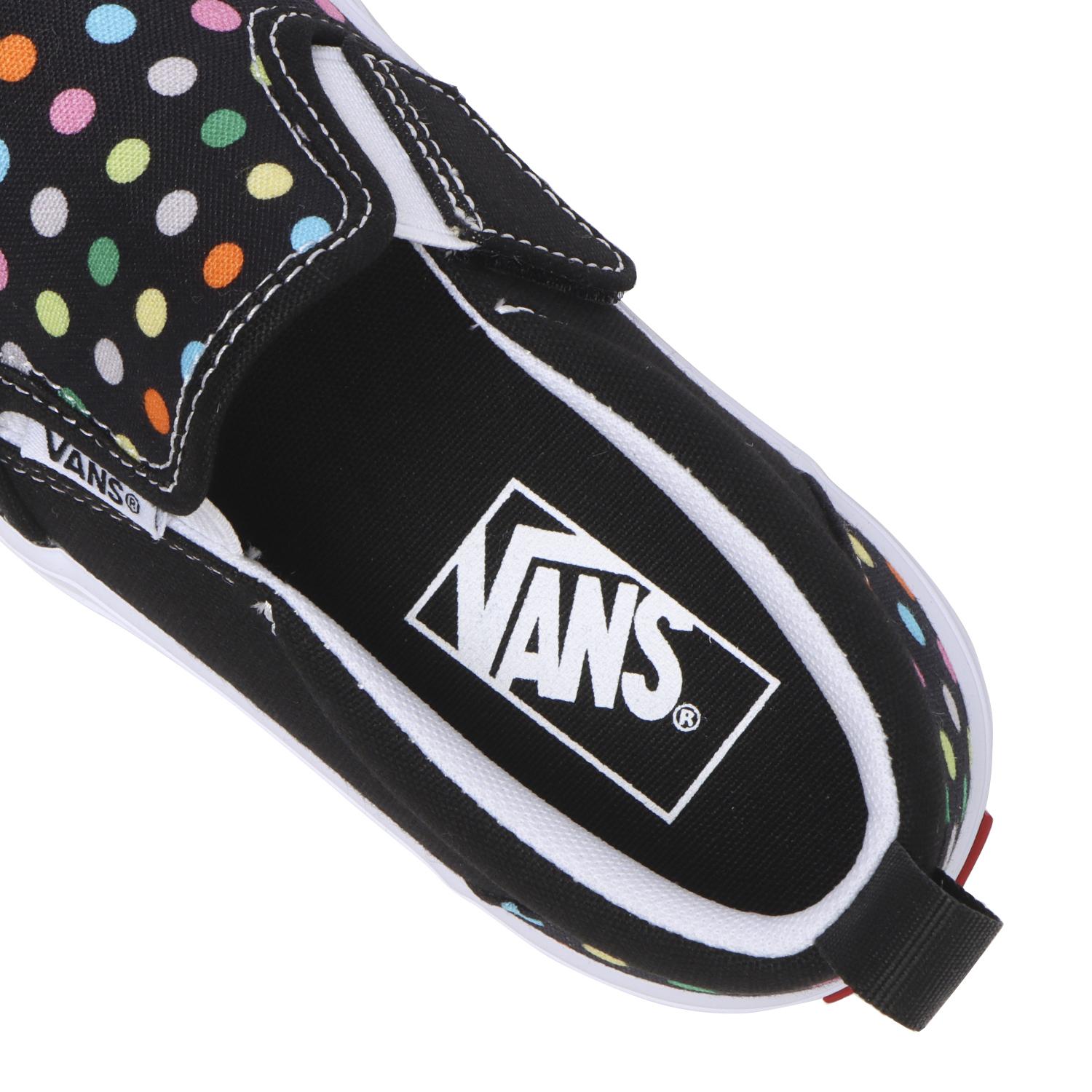 キッズ 【VANS】 ヴァンズ 17-22(H) SLIP ON スリッポン V98PS DOT BLK