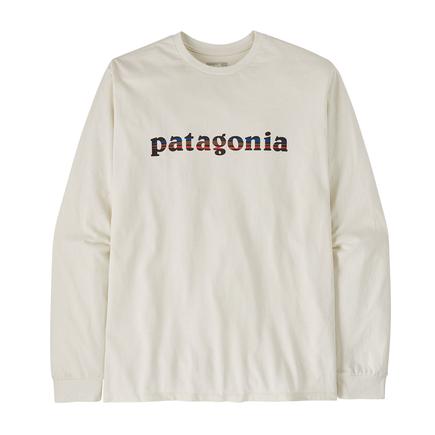 patagonia メンズロングスリーブ'73 テキストロゴレスポンシビリティー