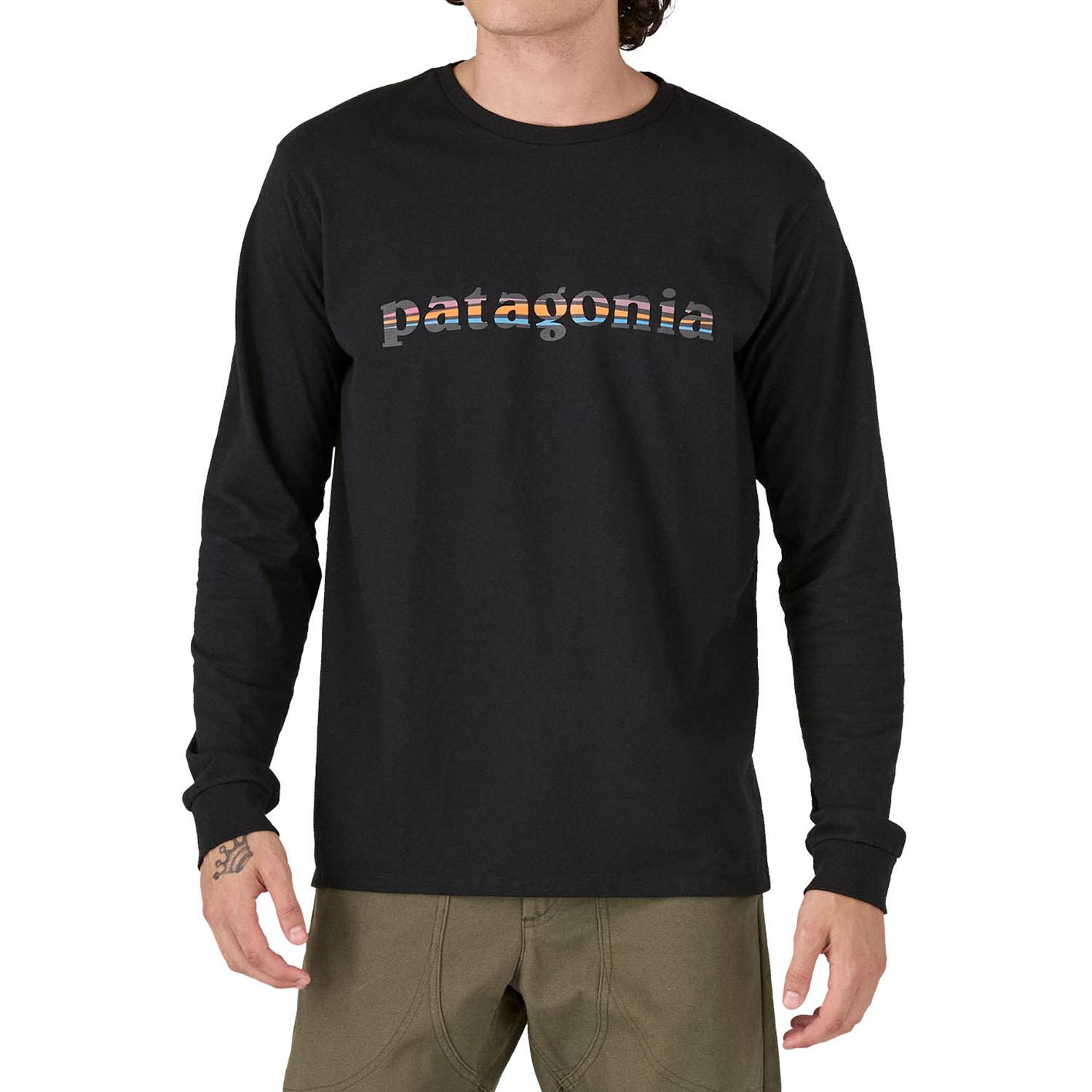 patagonia PATAGONIA M's L/S '73 Text Logo Responsibili-Tee