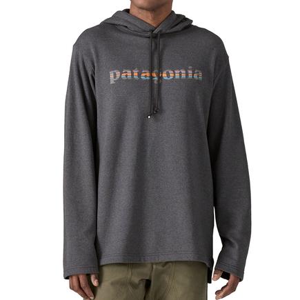 patagonia メンズライトウェイト'73テキストロゴワイルドライズフーディ