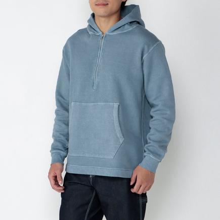 Good On ラフ 1/2 ジップフードスウェット