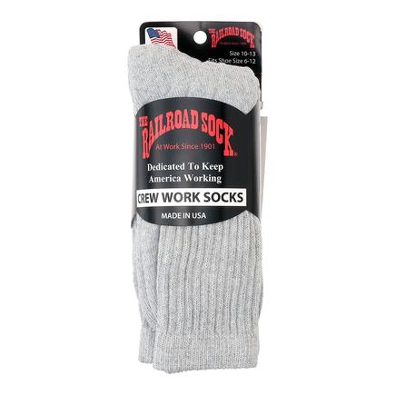 RAILROAD SOCK クルーワークソックス 3P
