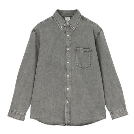 JEMORGAN デニムボタンダウンロングスリーブシャツ