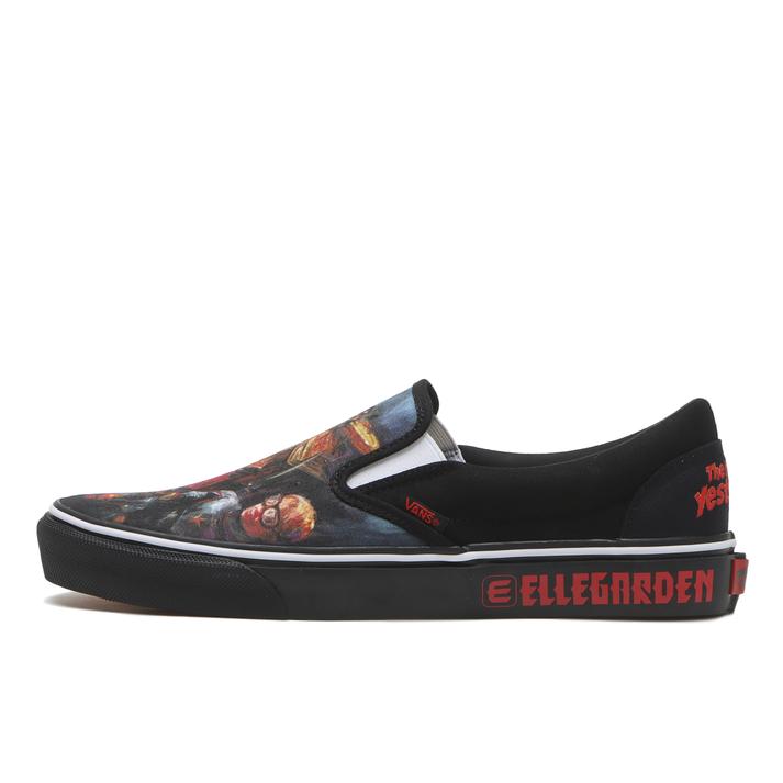 yz yVANSz @Y SLIP ON Xb| V98CF ELLE BLACK/RED 5(23cm)