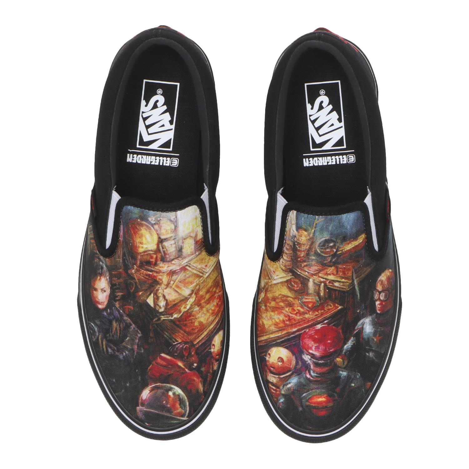 VANS】 ヴァンズ SLIP ON スリッポン V98CF ELLE BLACK/RED | ABC-MART