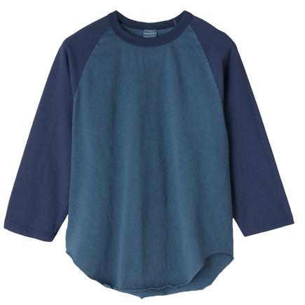 WALLA WALLA SPORT ピグメントダイベースボールティー2トーン