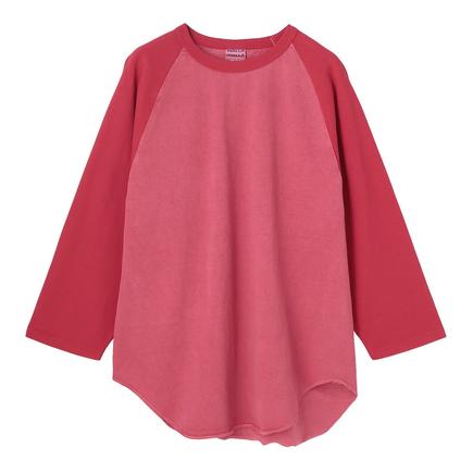 WALLA WALLA SPORT ピグメントダイベースボールティー2トーン