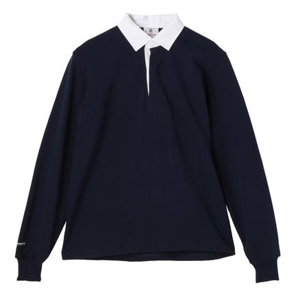 BARBARIAN ラグビーシャツロングスリーブソリッド