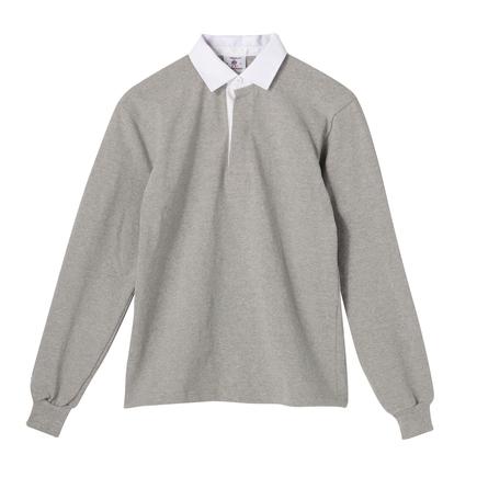 BARBARIAN ラグビーシャツロングスリーブソリッド