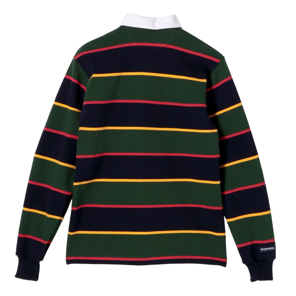  BARBARIAN BARBARIAN Rugby Shirt L/S Alternating Stripe画像3