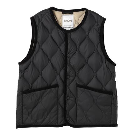 TAION ウィメンズヒョウタンキルトダウンベスト オッシュマンズSMU