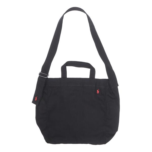 POLO RALPH LAUREN キャンバス ショッパー トートバッグ ブラック F