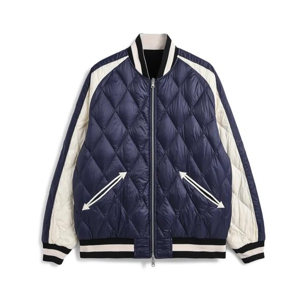 TAION ジャパンスペシャル リバーシブル スカジャン ダウンジャケット ブラック M