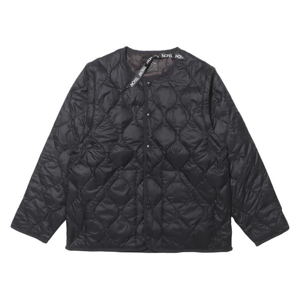 TAION ミリタリー デタッチャブル ショルダー ダウンジャケット ブラック S