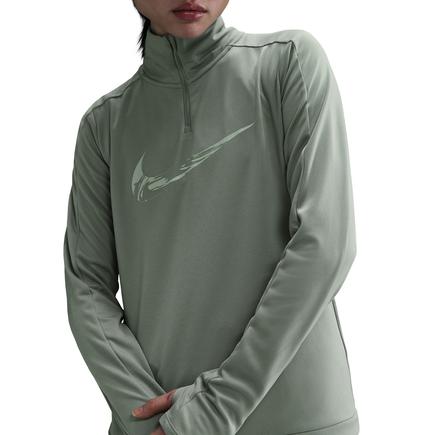 NIKE スウッシュDri-FIT1/4ジップランニングミッドレイヤー
